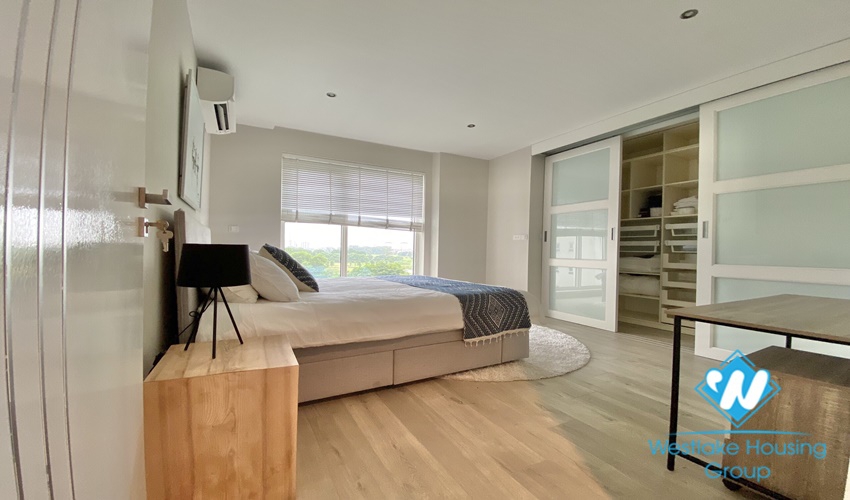 Scandinavian style golf course view 2 bedrooms apartment for rent in Ciputra, Hanoi